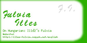 fulvia illes business card